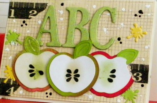 Apple Card for Teacher by Linda Lucas for Spellbinders Paper Arts Featured Image