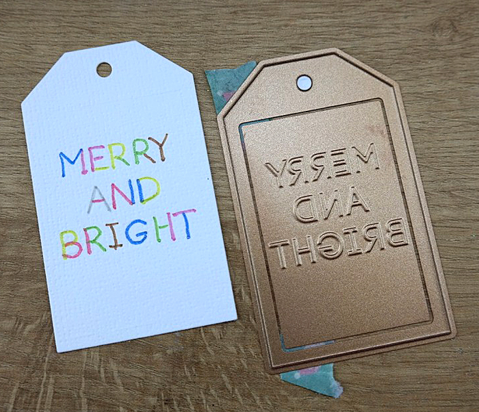 Quick and Easy Twinkle Lights Holiday Card Tutorial by Christina Griffiths Step 3