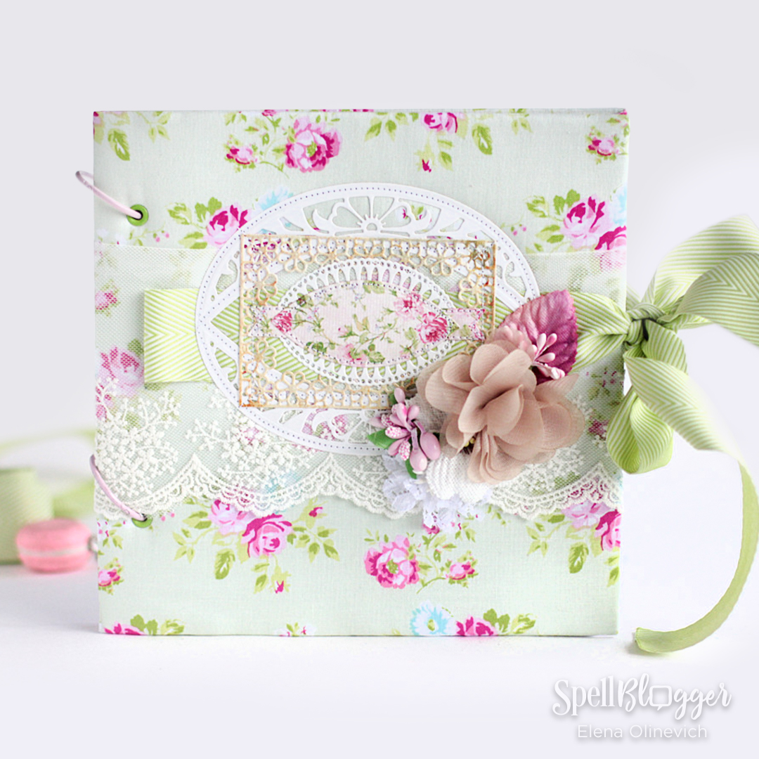 Baby Girl Scrapbook Album Cover with Die-Cutting and Stitching -  Spellbinders Blog