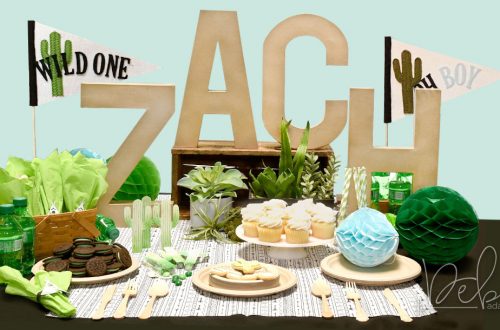 Creative DIY Party Decor Series | Unique and Trendy Cactus Baby Shower by Debi Adams for Spellbinders