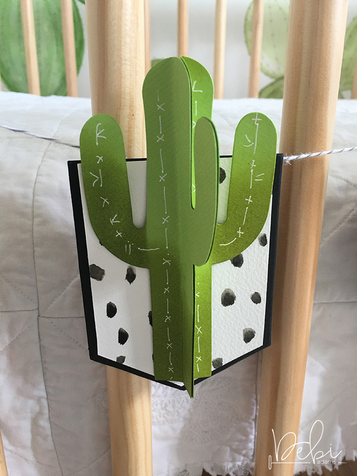 Creative DIY Party Decor Series | Unique and Trendy Cactus Baby Shower by Debi Adams for Spellbinders