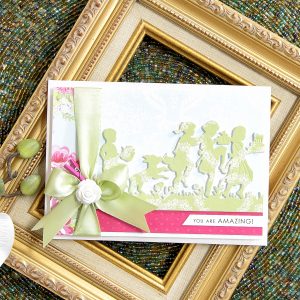 Quick Technique | You Are Amazing Card with Party Kids Die. Project by Yana Smakula for Spellbinders