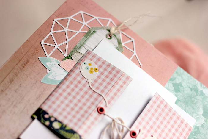 Embellish Your Mini Album with Spellbinders Dies. Project by Elena Olinevich