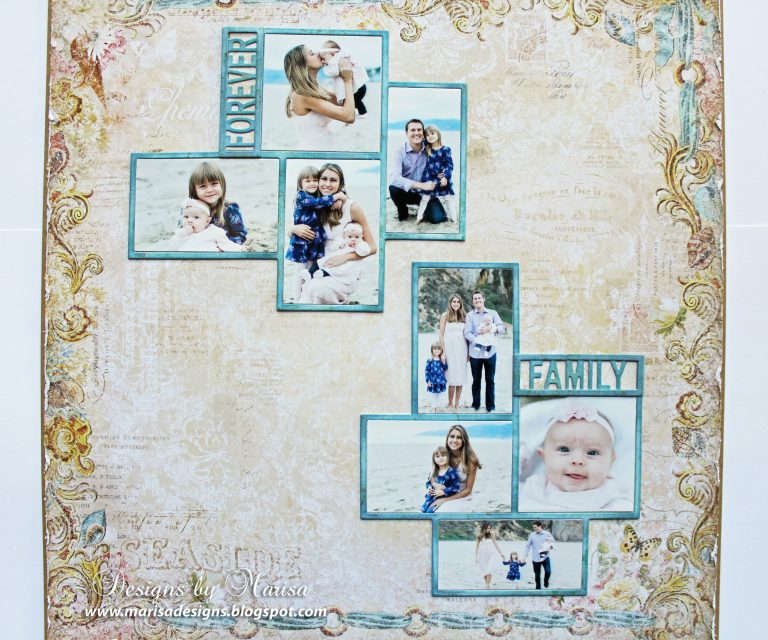 Forever Family Layout by Marisa Job for Spellbinders 