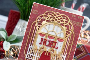 Layered Dimensional Die Cutting. Episode #5 - Christmas Balcony Card by Yana Smakula for Spellbinders