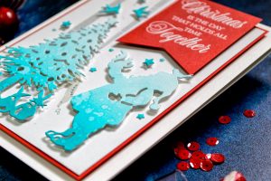 Quick Technique | Christmas Is The Day Card by Yana Smakula for Spellbinders with Deck The Halls Die