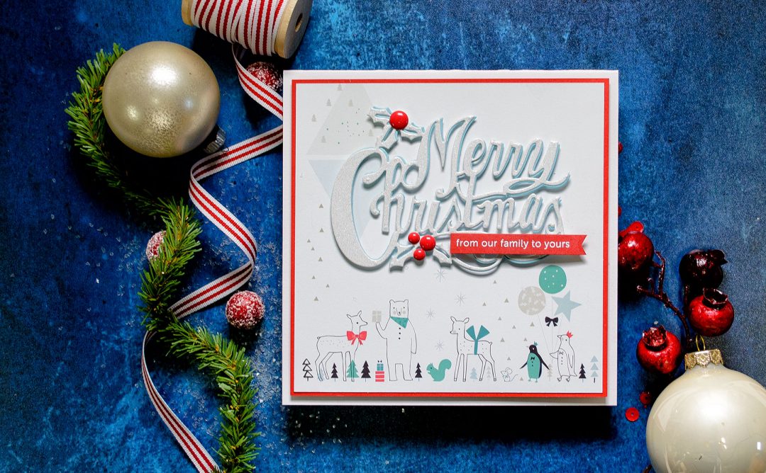 Quick Technique | Holiday Card with Merry Christmas Die ...