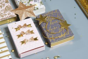 Spellbinders - A Holiday Advent Calendar using the Match Box Die by Debi Adams #spellbinders #adventcalendar #diecutting