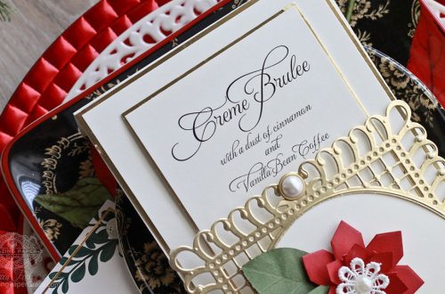 Special Touches, in Under Ten Minutes: Memories, Forever! by Becca Feeken for Spellbinders using S6-129 Bella Rose Lattice Layering Frame and S3-250 Angled Flower - Fold and Go dies #spellbinders #diecutting