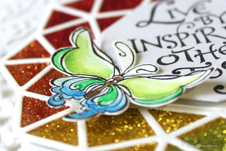 Bible Journaling Inspiration | Live By Inspiring Others with Yoonsun Hur for Spellbinders using SBS-142 Inspiring Others S5-280 Geo Flower #spellbinders #neverstopmaking #diecutting #stamping #handmadecard 