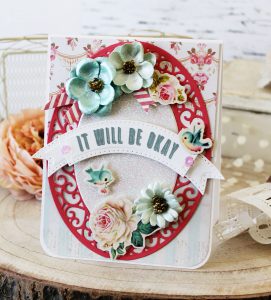 Spellbinders Chantilly Paper Lace Collection by Becca Feeken - Inspiration with Melissa Phillips using S4-820 Vintage Pierced Banners, ,S5-327 Annabelle’s Trousseau, S5-330 Lunette Arched Borders #spellbinders #cardmaking #diecutting #handmadecard #chantillypaperlace