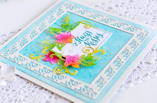 Large Die Of The Month Inspiration | Floral Lace Frame Die Set with Kay