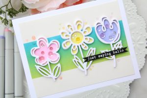 Die D-Lites Inspiration | Floral Card with Brenda Noelke for Spellbinders using S3-332 Sketched Blooms #spellbinders #cardmaking #handmadecard #diecutting
