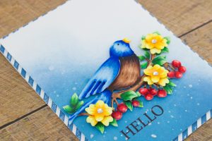 Flower Garden Collection by Sharyn Sowell - Inspiration | Bird On Cherry Branch + Copic Coloring with Cynde. Video tutorial featuring S2-285 Bird on Cherry Branch #spellbinders #diecutting #handmadecard #copiccoloring #adultcoloring