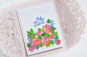 Flower Garden Collection by Sharyn Sowell Inspiration | Spring Garden Card with Mayline for Spellbinders using S4-846 Rose Bird Topiary, S4-847 Floral Panel Card, S4-850 Floral Photo Frame, S4-851 Dimensional Floral Panel, S5-334 Floral Gatefold #spellbinders #neverstopmaking #cardmaking #diecutting #handmadecard
