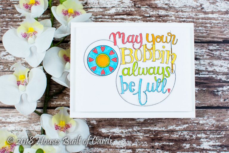 Sew Sweet Collection by Tammy Tutterow - Inspiration | Colorful Cards with Heather for Spellbinders using S6-142 Sweet Tweets, S4-913 Sew Sweet Sentiments, SBS-160 Bobbin Wishes #spellbinders #diecutting #stamping #handmadecard