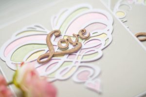 Wings of Love collection by Joanne Fink - Inspiration | Love Cards with Elena for Spellbinders using S4-891 Swirl Heart, S4-899 Love Frame, S3-311 Live Laugh Love dies #cardmaking #handmadecard #diecutting #spellbinders