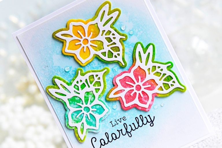 Good Vibes Only Collection by Stephanie Low - Inspiration | Butterfly & Floral Cards with Kay for Spellbinders using S2-294 Petal’d Poetry dies. #spellbinders #neverstopmaking #diecutting #handmadecard