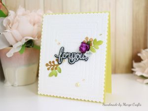 Classics March Collection Inspiration | Dry Embossed Cards with Marge for Spellbinders using S5-317 Textured Flowers, S5-338 Wreath Elements, S4-904 Scored and Pierced Rectangles, S4-905 Fancy Edged Rectangles, SDS-106 Sentiments 1, SDS-107 Sentiments 2 #spellbinders #diecutting #handmadecard #neverstopmaking