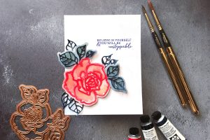 Good Vibes Only Collection by Stephanie Low - Inspiration | Watercolor Florals with Rubeena for Spellbinders using S3-324 Lovely Lilac,S4-873 Rosy Summer Flowers dies #spellbinders #diecutting #handmadecard #neverstopmaking #watercolor