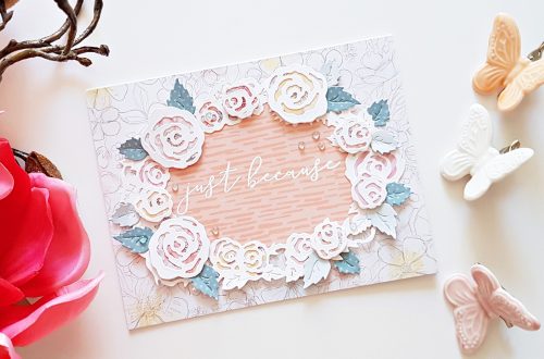 Flower Garden Collection by Sharyn Sowell - Inspiration | Soft Floral Cards with Zsoka for Spellbinders using: S2-285 Bird on Cherry Branch, S2-286 Botanical Butterfly, S4-851 Dimensional Floral Panel, S5-339 Tiny Shadow Box #cardmaking #diecutting #handmadecard #spellbinders