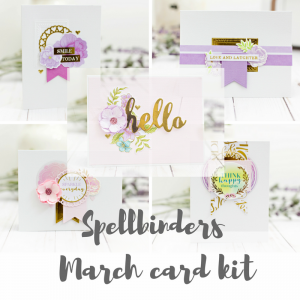 Spellbindera March 2018 Card Kit