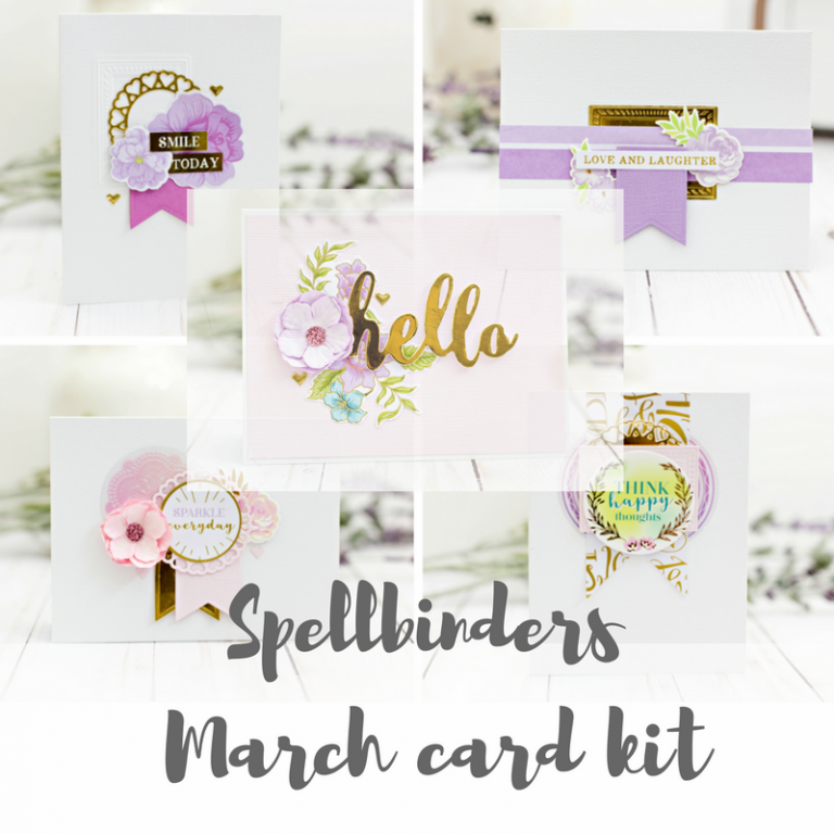 Spellbinders March 2018 Card Kit