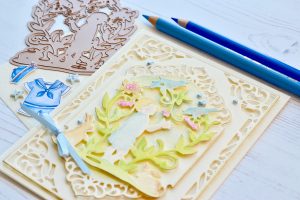 Little Loves Collection by Sharyn Sowell - Inspiration | Silhouette Cards by Susie Lessard for Spelbinders using S3-331 First Adventure, S3-332 Baby's Garden #spellbinders #diecutting #handmadecard #neverstopmaking