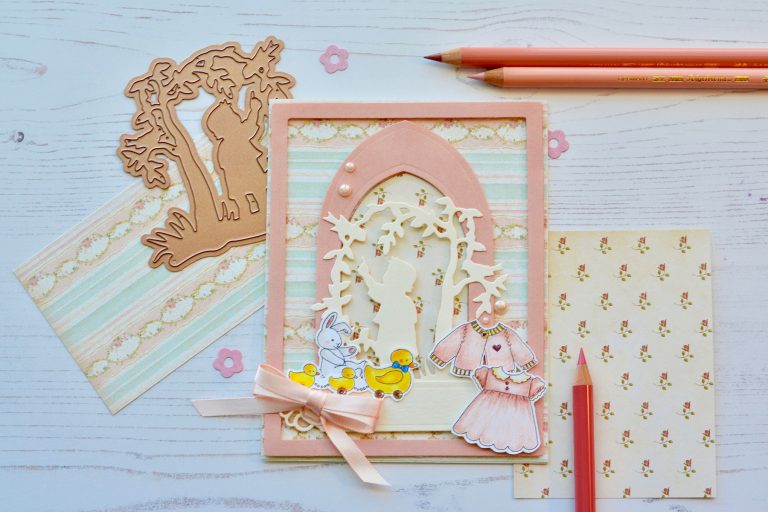 Little Loves Collection by Sharyn Sowell - Inspiration | Silhouette Cards by Susie Lessard for Spelbinders using S3-331 First Adventure, S3-332 Baby's Garden #spellbinders #diecutting #handmadecard #neverstopmaking