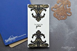 Folk Art Collection by Lene Lok - Inspiration | Kurbits 2 Highlight by Emily Leiphart for Spellbinders using S4-881 Kurbits 2 #spellbinders #neverstopmaking #diecutting #handmadecard
