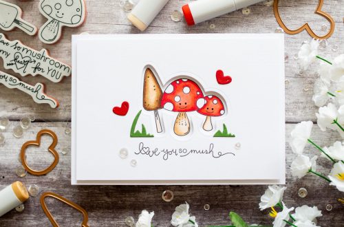 The Perfect Match Collection by Debi Adams - Inspiration | Getting All Mushy by Gemma for Spellbinders using SDS-129 Getting All Mushy #spellbinders #stamping #copiccoloring #neverstopmaking #diecutting #handmadecard