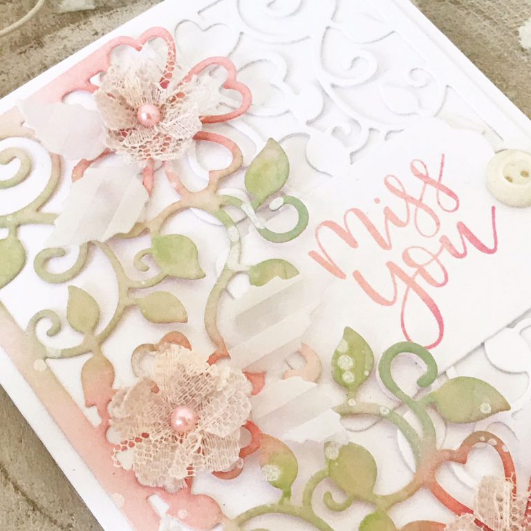 Blooming Garden Collection by Marisa Job Inspiration | Layered Cards by Melissa Phillips for Spellbinders using S3-335 Rose Buds, S4-914 Side Floral Panel, S4-916 Blooming Rose dies #spellbinders #neverstopmaking #diecutting #handmadecard