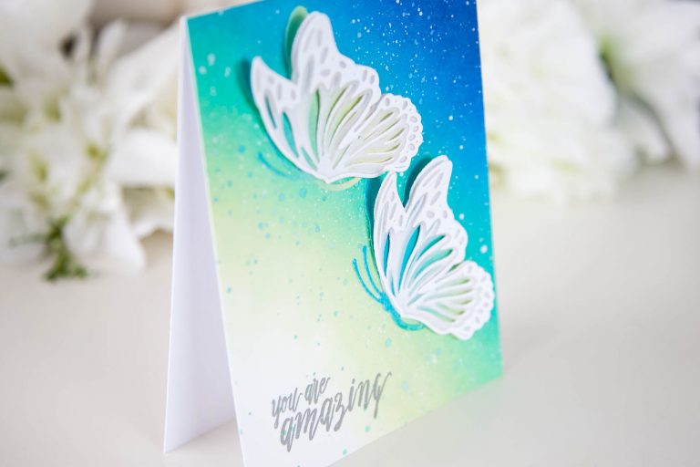 Exclusive Indie Collection Inspiration | Layered Monarch by Keeway for Spellbinders. The Exclusives collection is only available at select online and local independent retailers. #spellbinders #diecutting #handmadecard #neverstopmaking #spellbindersdies