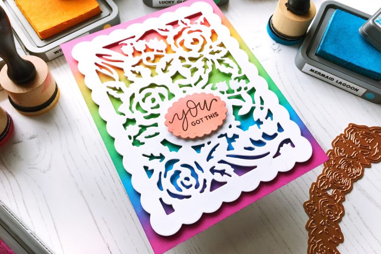 Flower Garden Collection by Sharyn Sowell - Inspiration | Flower Garden Card by Ruby for Spellbinders using S4-487 Card Creator Floral Panel Card #spellbinders #diecutting #handmadecard #neverstopmaking #sharynsowell #flowergarden