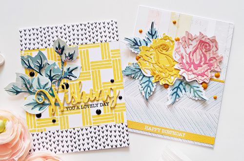 Exclusive Indie Collection Inspiration | Layered Rose Cards by Zsoka for Spellbinders using SDS-157 Wishing Expressions S4-921 Layered Rose S5-361 Layered Foliage. #spellbinders #neverstopmaking #diecutting #handmadecard