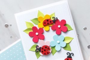 Cardmaking Inspiration | You Are My Happy Card Featuring Lady Bug Garden by Yana Smakula for Spellbinders. S3-316 Lady Bug Garden #spellbinders #diecutting #handmadecard #neverstopmaking