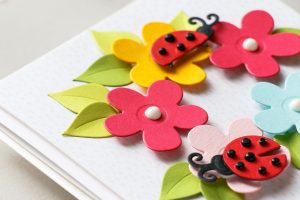 Cardmaking Inspiration | You Are My Happy Card Featuring Lady Bug Garden by Yana Smakula for Spellbinders. S3-316 Lady Bug Garden #spellbinders #diecutting #handmadecard #neverstopmaking