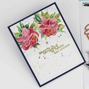 Spellbinders Inked Messages Collection by Stephanie Low - Inspiration | Watercolor Roses with Bibi Cameron featuring SDS-139 A Rose Any Other Name, SDS-138 Grow Newer With Me #cardmaking #stamping #stephanielow #neverstopmaking #spellbinders