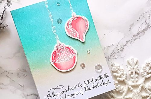 Spellbinders Zenspired Holidays Collection by Joanne Fink - Inspiration | Beautiful Ornaments with Alexandra Suta featuring SBS-164 Dangling Ornaments, SBS-165 Christmas Sentiments #spellbinders #neverstopmaking