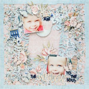 Spellbinders A Sweet Christmas Collection by Sharyn Sowell - Inspiration | Lovely Layers Layout with Anna featuring S4-938 Mistletoe Gatefold #spellbinders #neverstopmaking #diecutting #sharynsowell