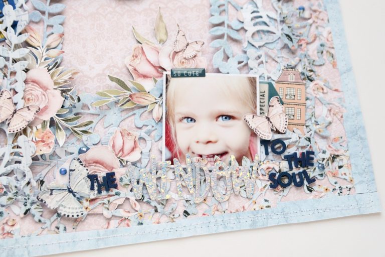 Spellbinders A Sweet Christmas Collection by Sharyn Sowell - Inspiration | Lovely Layers Layout with Anna featuring S4-938 Mistletoe Gatefold #spellbinders #neverstopmaking #diecutting #sharynsowell