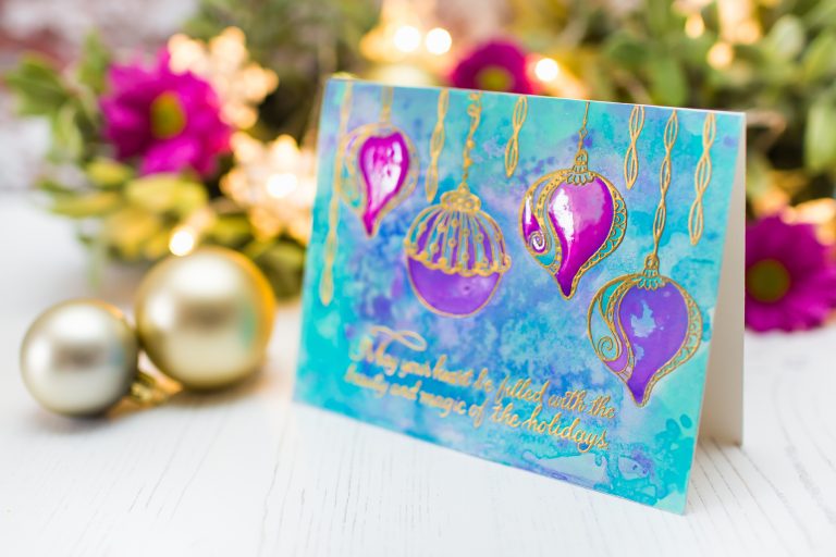 Spellbinders Zenspired Holidays Collection by Joanne Fink - Inspiration | Magic of the Holidays with Mona Toth featuring SBS-164 Dangling Ornaments,SBS-165 Christmas Sentiments #spellbinders #neverstopmaking 
