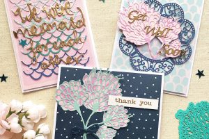 Spellbinders Jane Davenport Artomology | More Cardmaking Inspiration with Enza Gudor featuring JD-031 Deep Sea Die Cutting and Embossing Machine JDD-003 Sea Flower JDD-033 Mermaid for Each Other JDD-005 You are Unique JD-013 Washi Girls Washi Sheets JD-014 Washi Mermaids Washi Sheets PLP-003 Platinum Pack 3 S4-831 Get Well Soon Scalloped Circle