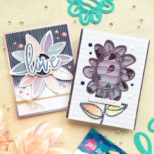 Spellbinders Jane Davenport Artomology | Cardmaking with Sunflower Journal Dies with Enza Gudor featuring JD-031 Deep Sea Die Cutting and Embossing Machine, JDD-039 Sunflower Journal #janedavenport #janedavenportartomology #Artomology #spellbinders #neverstopmaking #makeitwithmichaels