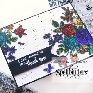 Spellbinders NEW Clear Stamps | Gratitude Card with Brenda Noelke #spellbinders #neverstopmaking