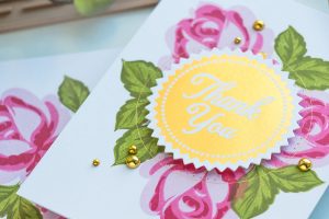 Spellbinders Glimmer Hot Foil System | Stamping & Hot Foil - Easy Thank You Cards by Yana Smakula #spellbinders #glimmerhotfoilsystem
