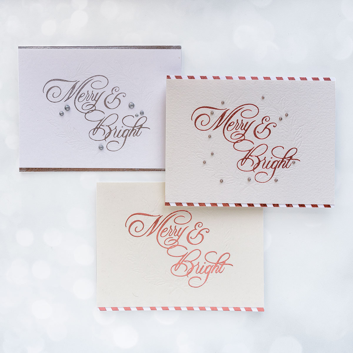 Glimmer Hot Foil System  Letterpress Techniques for Holiday Cards