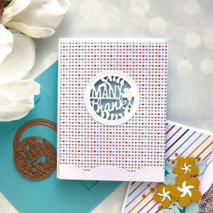 Spellbinders December Large Die of the Month is Here – Many Thanks Gatefold! Many Thanks Handmade Card