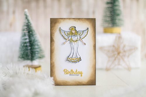 Zenspired Holidays Inspiration | Birthday Blessings Card by Elena Salo for Spellbinders #spellbinders #neverstopmaking #birthdaycard