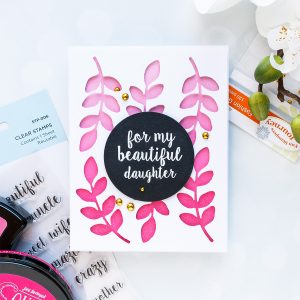 Spellbinders December 2018 Club Gift - For my Beautiful Daughter Handmade Card